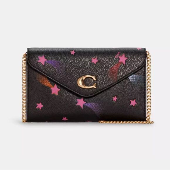 NWT Coach Tammie Clutch Crossbody With Disco Star Print - Picture 1 of 7